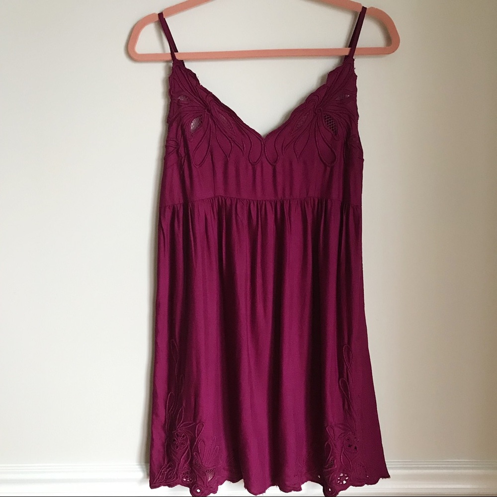 NWOT Staring At Stars Embroidered Sleeveless Dress